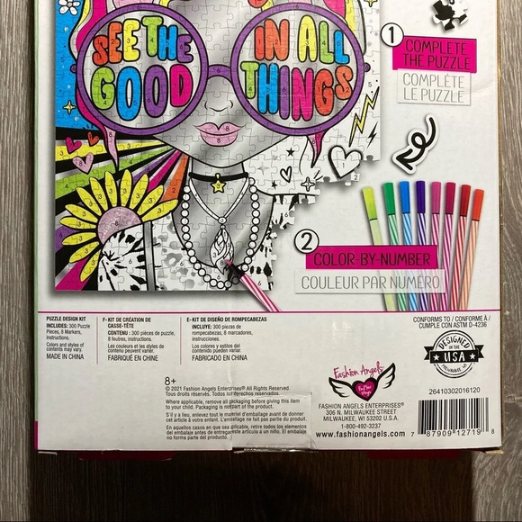 Bundle of 2 Fashion Angels Color-By-Number DIY Puzzles - Picture 13 of 13